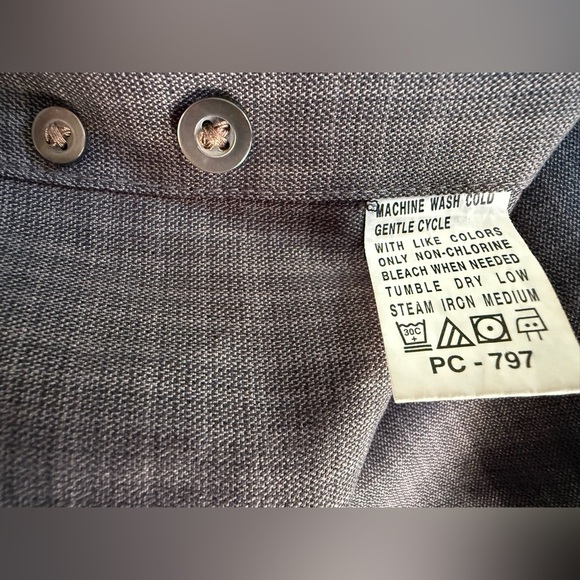 Geoffrey Beene Brown Plaid Long Sleeve Dress Shirt L 16-16.5 Modal Blend - Picture 7 of 8